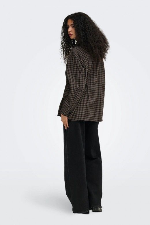 ONLY Camisa ONLMAYLIN aos Quadrados com Lenço de Mulher ONLY Camisa ONLMAYLIN aos Quadrados com Lenço de Mulher