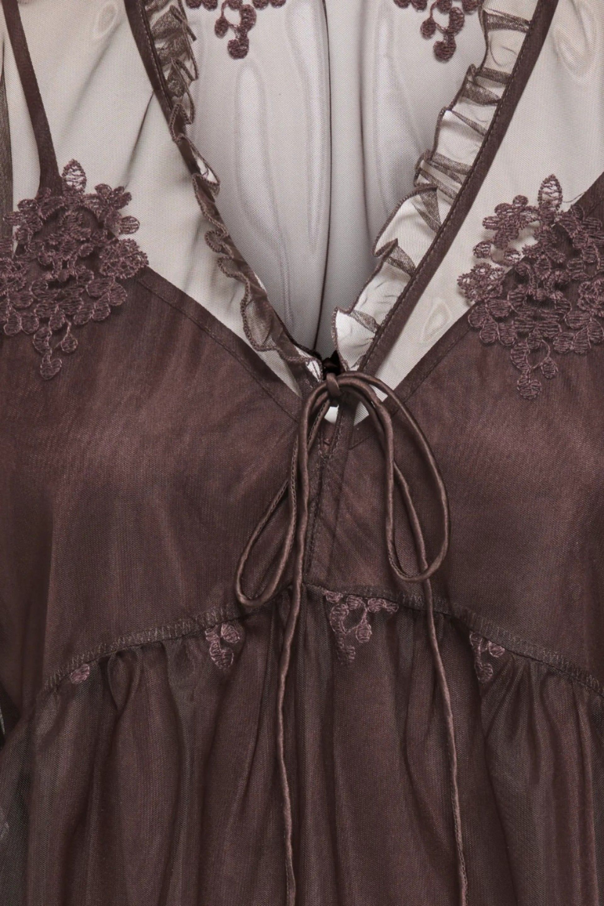 ONLY Blusa ONLCAMY em Tule Bordado de Mulher