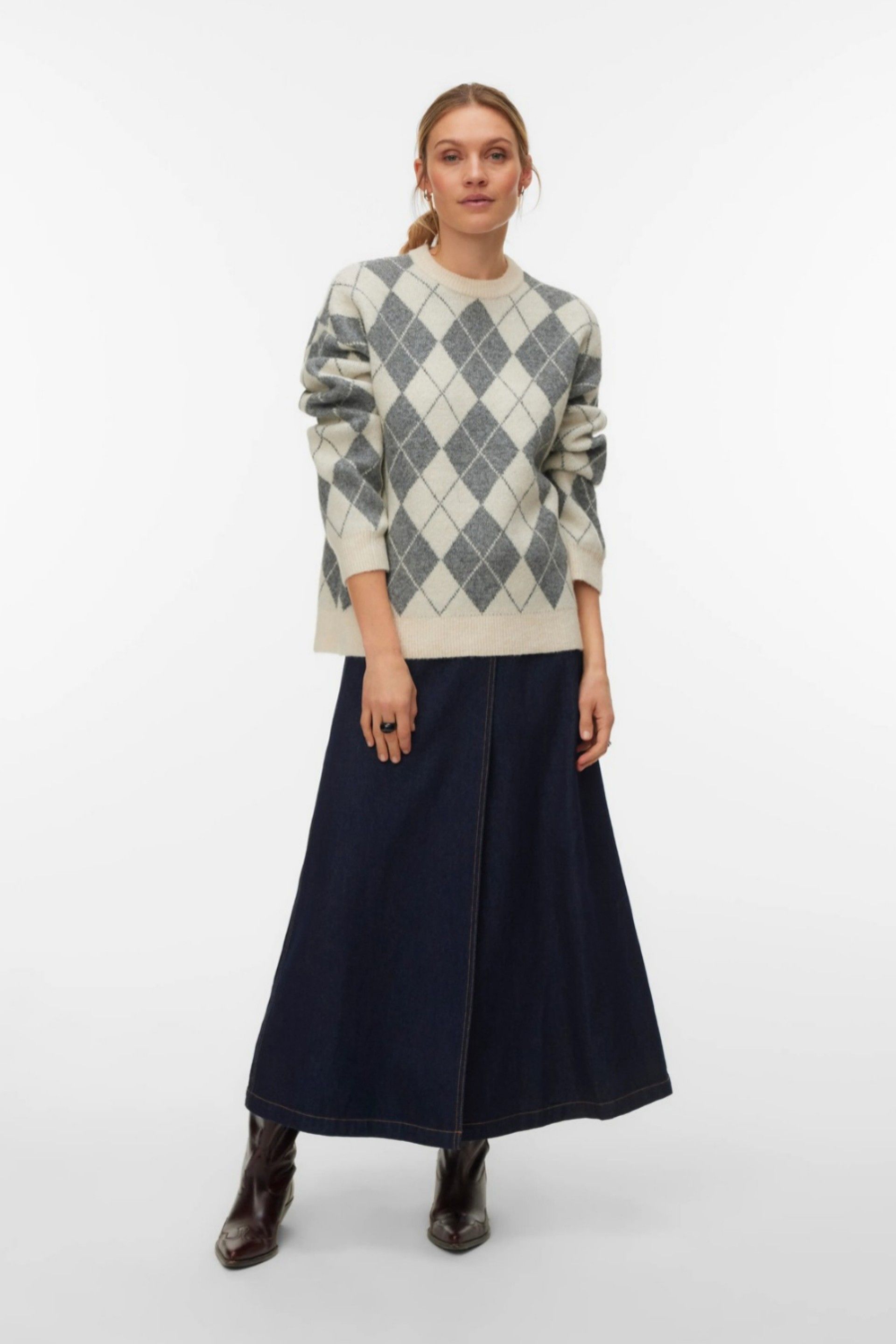 Vero Moda Camisola VMHALO de Losangos de Mulher