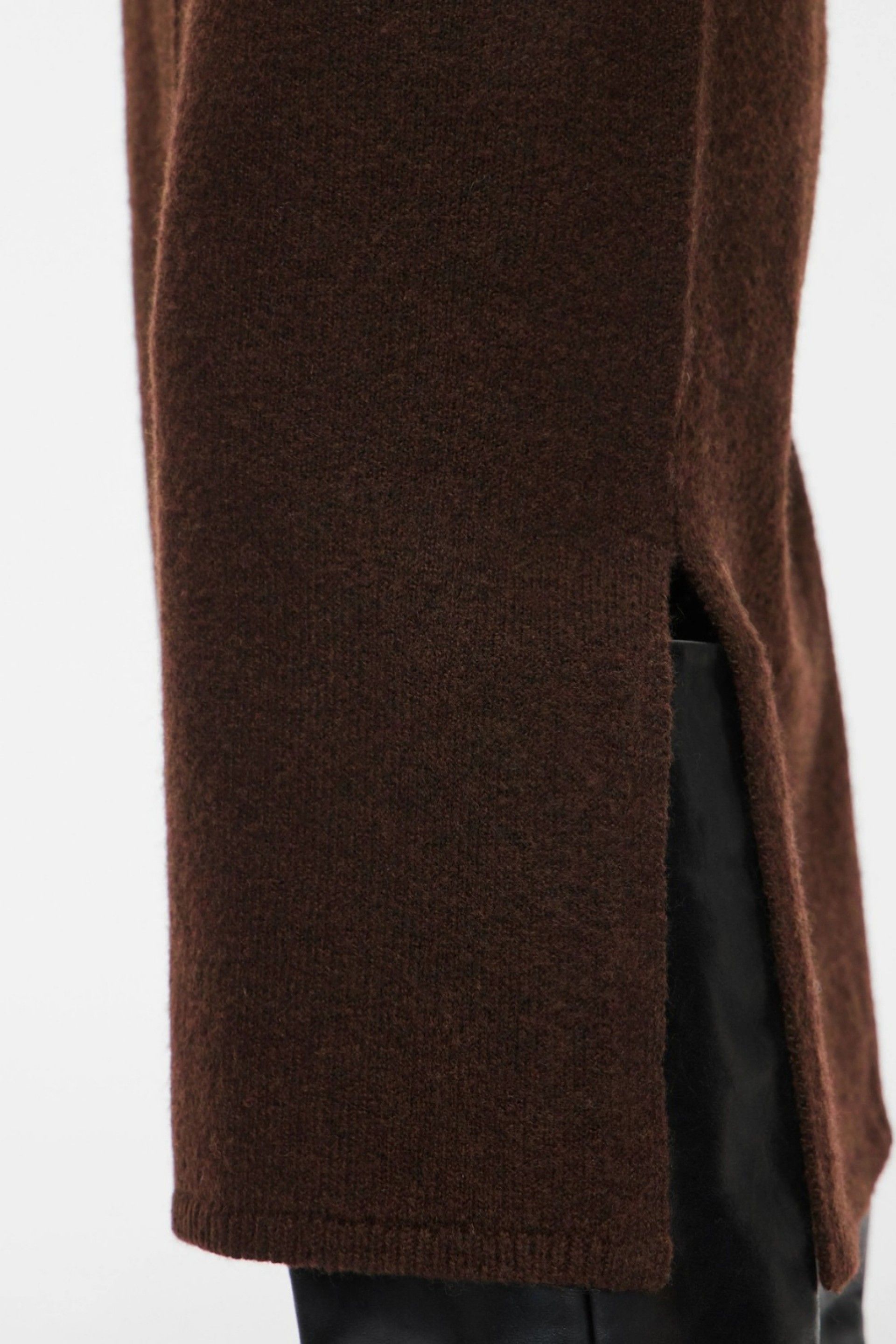 VILA Vestido Midi Liga de Malha com Decote em V de Mulher