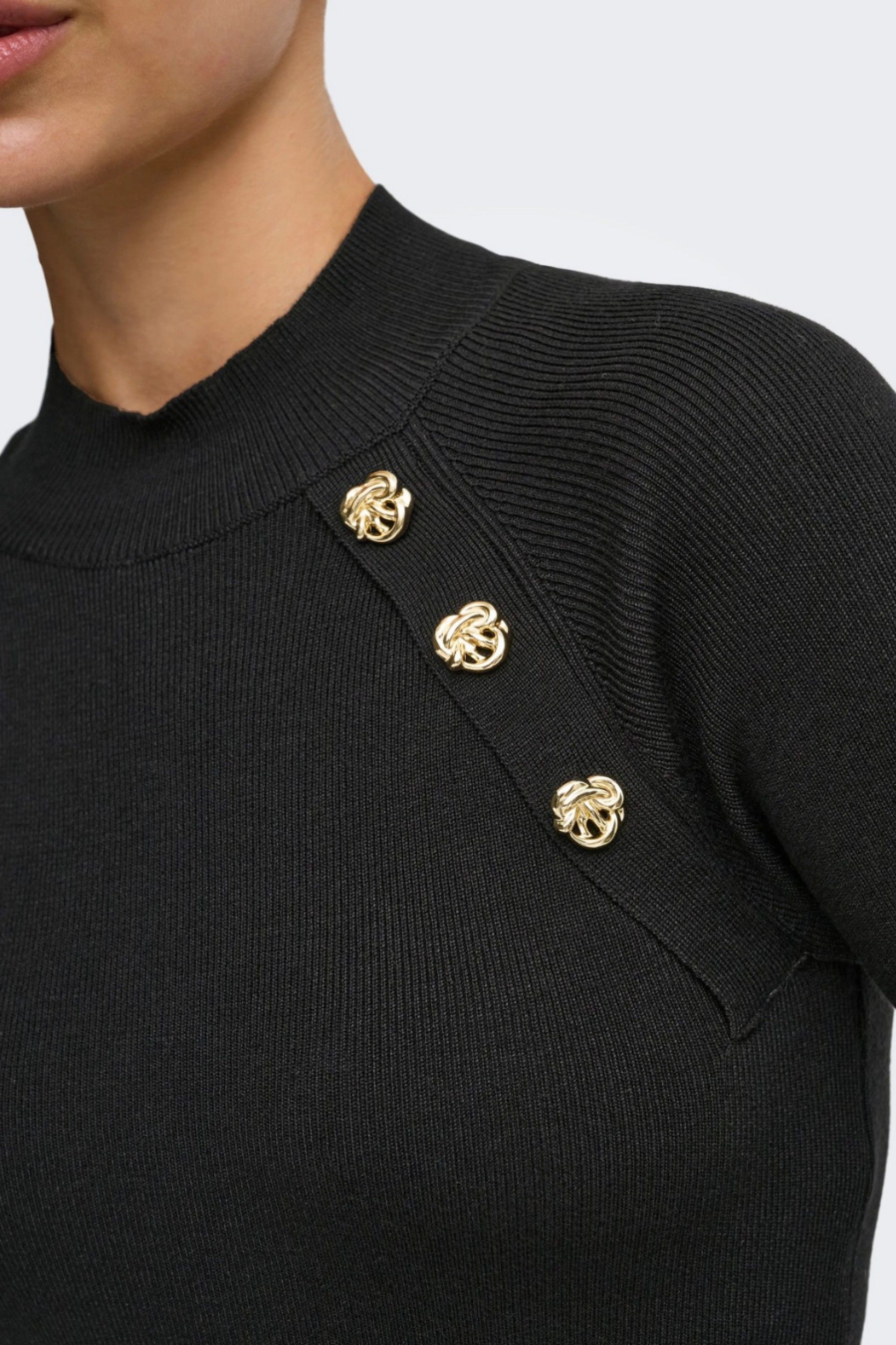 ONLY Camisola de Malha Maisie com Botões Dourados de Mulher