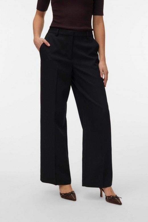 Vero Moda Calças Elma de Perna Larga de Mulher Vero Moda Calças Elma de Perna Larga de Mulher