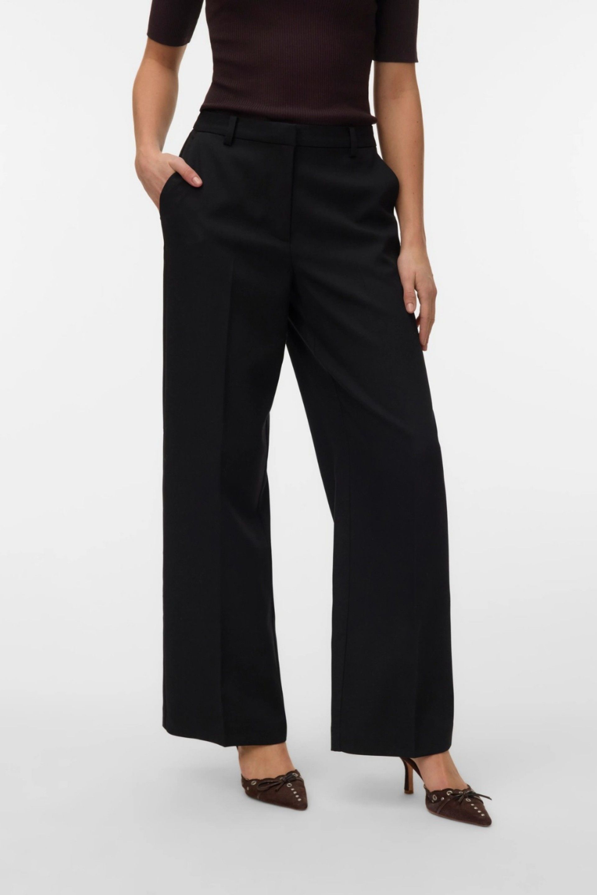 Vero Moda Calças Elma de Perna Larga de Mulher