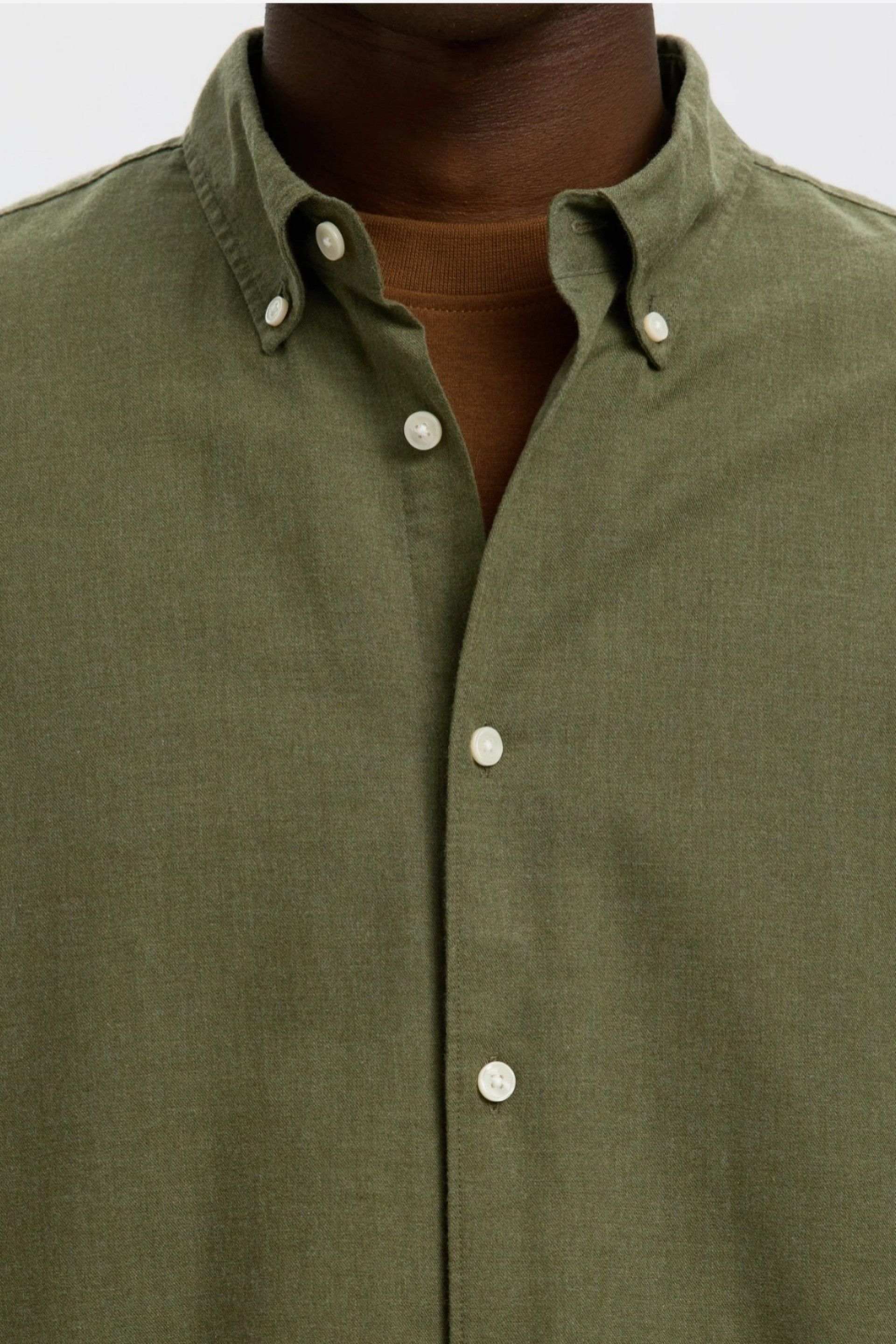 Selected Camisa Cole-Jay em Algodão de Corte Regular de Homem