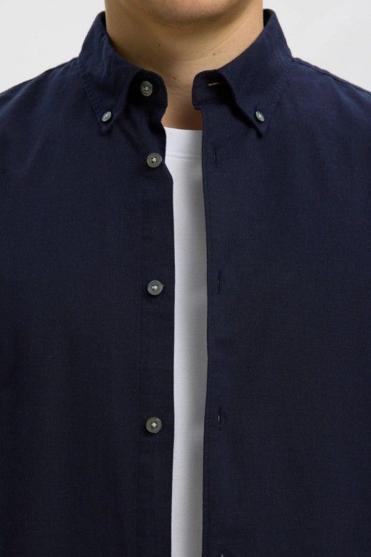 Selected Camisa Cole-Jay em Algodão de Corte Regular de Homem Selected Camisa Cole-Jay em Algodão de Corte Regular de Homem