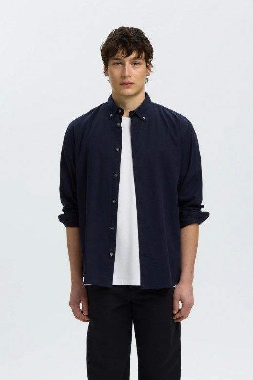 Selected Camisa Cole-Jay em Algodão de Corte Regular de Homem Selected Camisa Cole-Jay em Algodão de Corte Regular de Homem