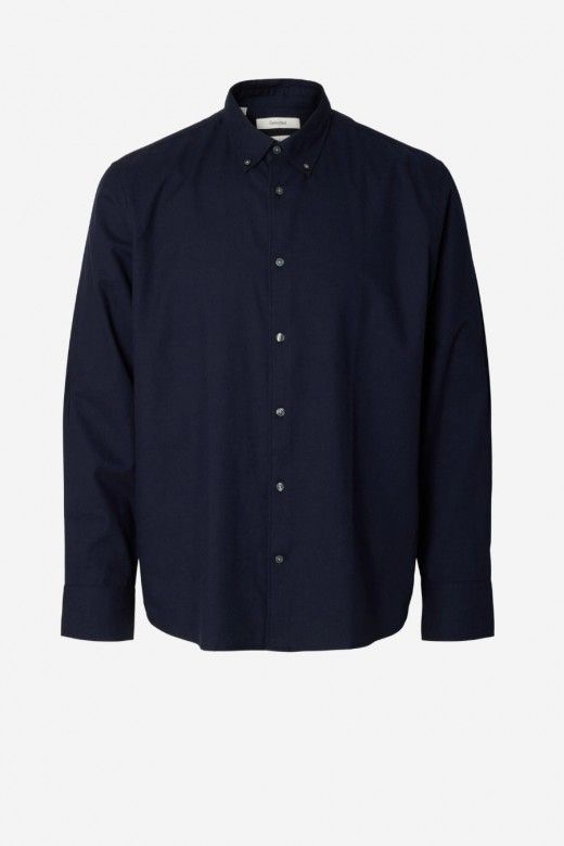 Selected Camisa Cole-Jay em Algodão de Corte Regular de Homem Selected Camisa Cole-Jay em Algodão de Corte Regular de Homem