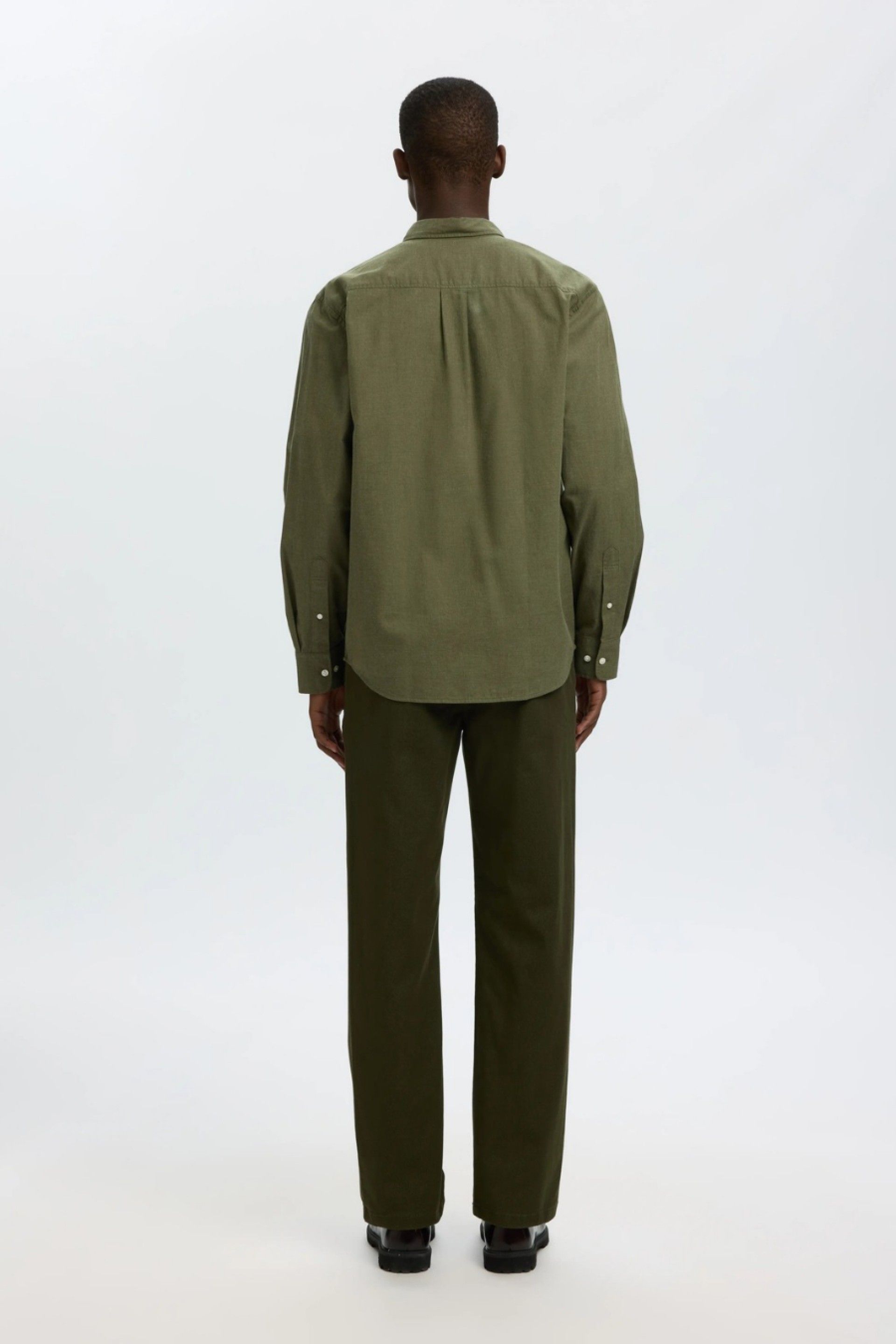 Selected Camisa Cole-Jay em Algodão de Corte Regular de Homem