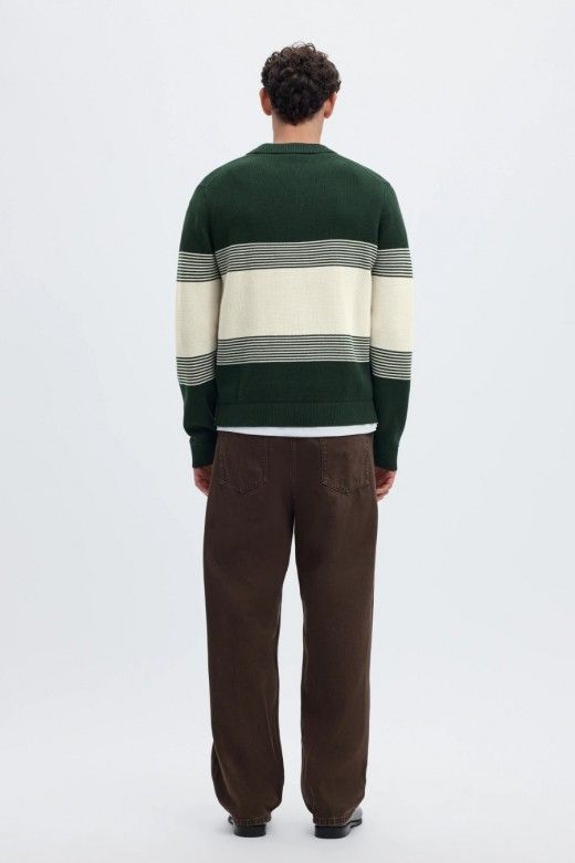 Selected Polo Dane de Malha �s Riscas de Homem