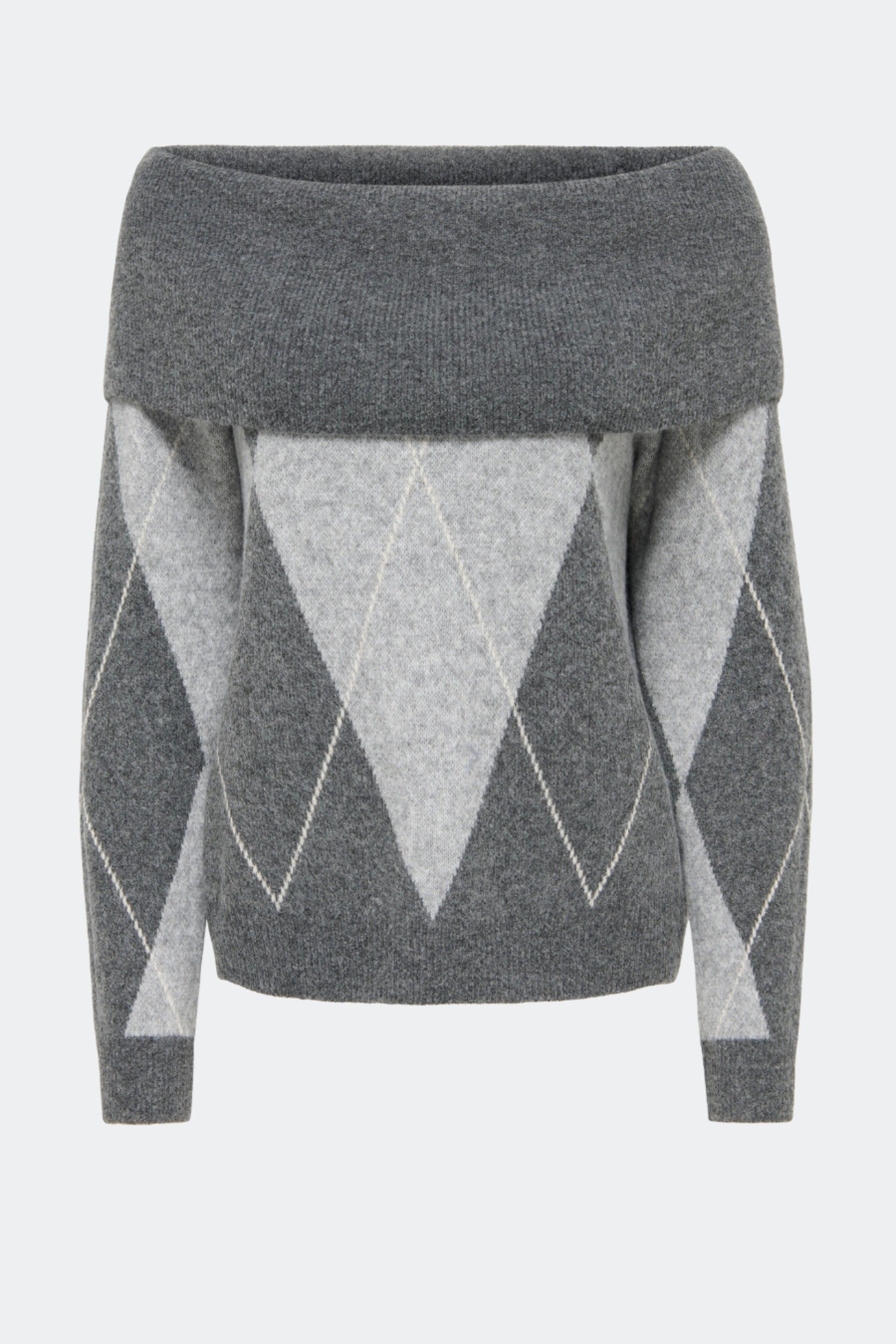 ONLY Camisola Alivia de Losangos e Ombros Descobertos de Mulher