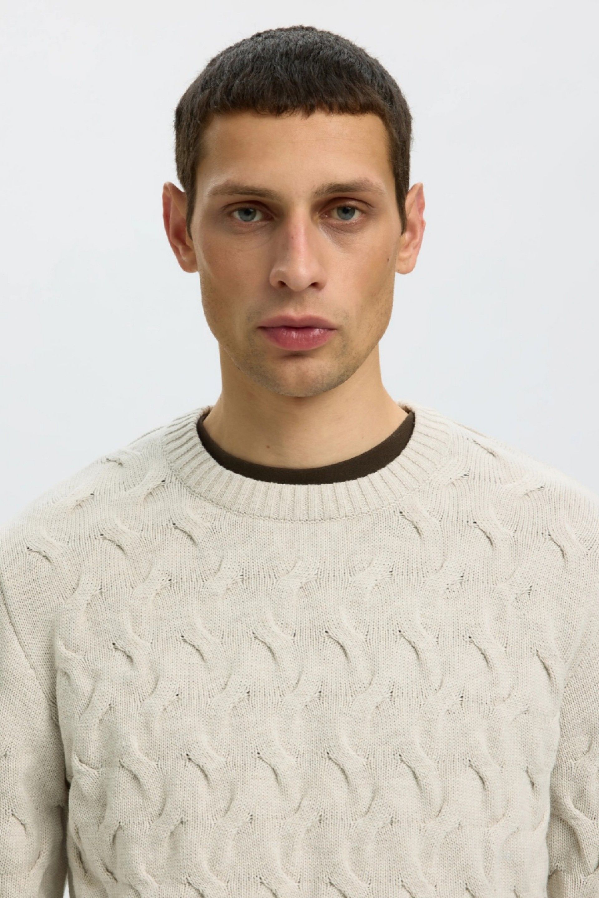 Selected Camisola Carlos de Torcidos em Algodão de Homem
