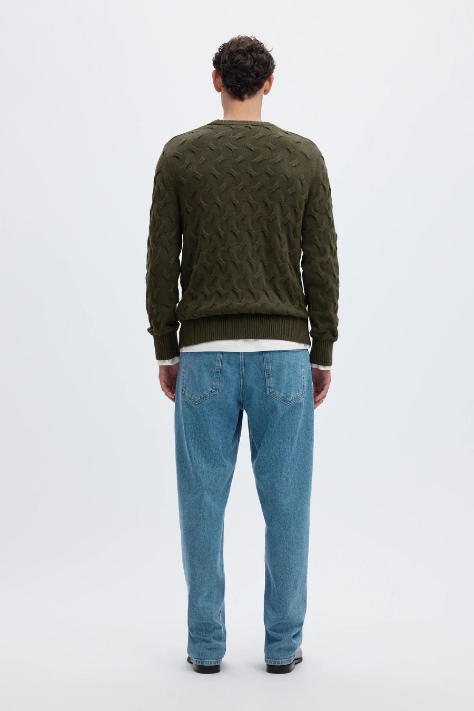 Selected Camisola Carlos de Torcidos em Algodão de Homem