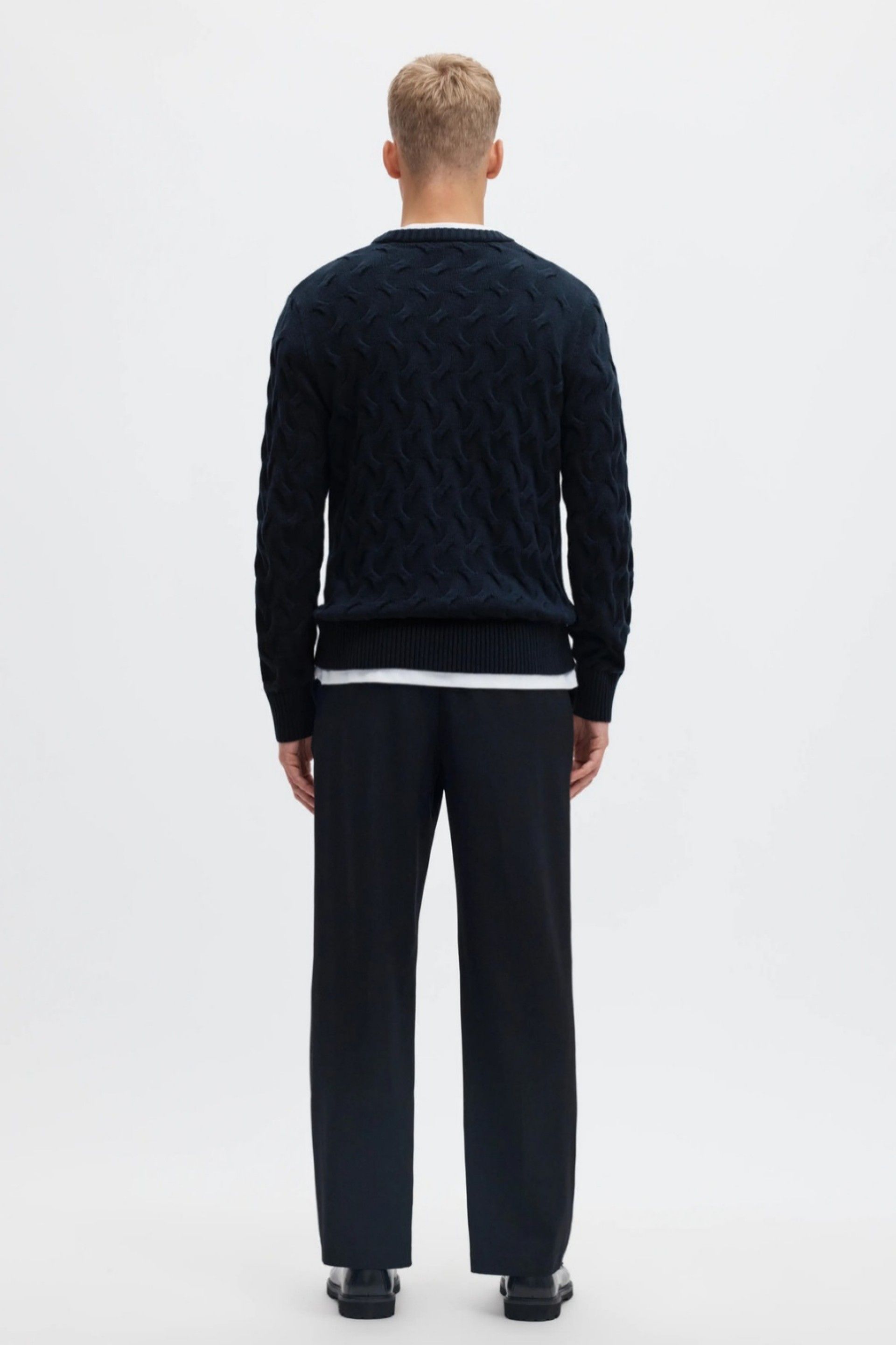 Selected Camisola Carlos de Torcidos em Algodão de Homem