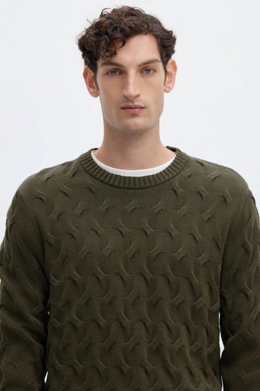 Selected Camisola Carlos de Torcidos em Algodão de Homem Selected Camisola Carlos de Torcidos em Algodão de Homem