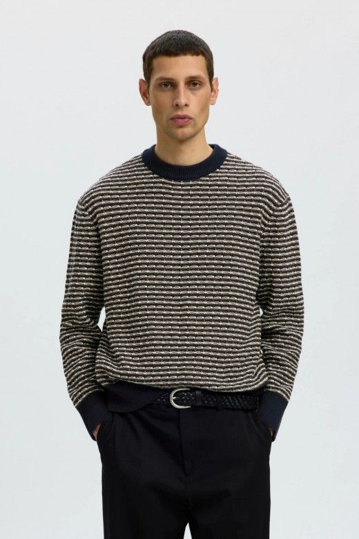 Selected Camisola Darrell de Malha Texturada de Homem Selected Camisola Darrell de Malha Texturada de Homem