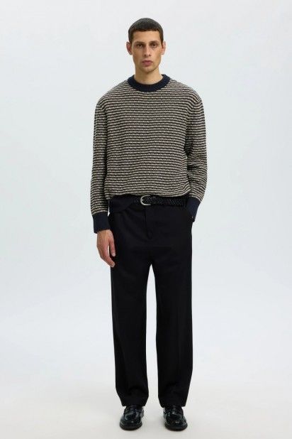 Selected Camisola Darrell de Malha Texturada de Homem Selected Camisola Darrell de Malha Texturada de Homem
