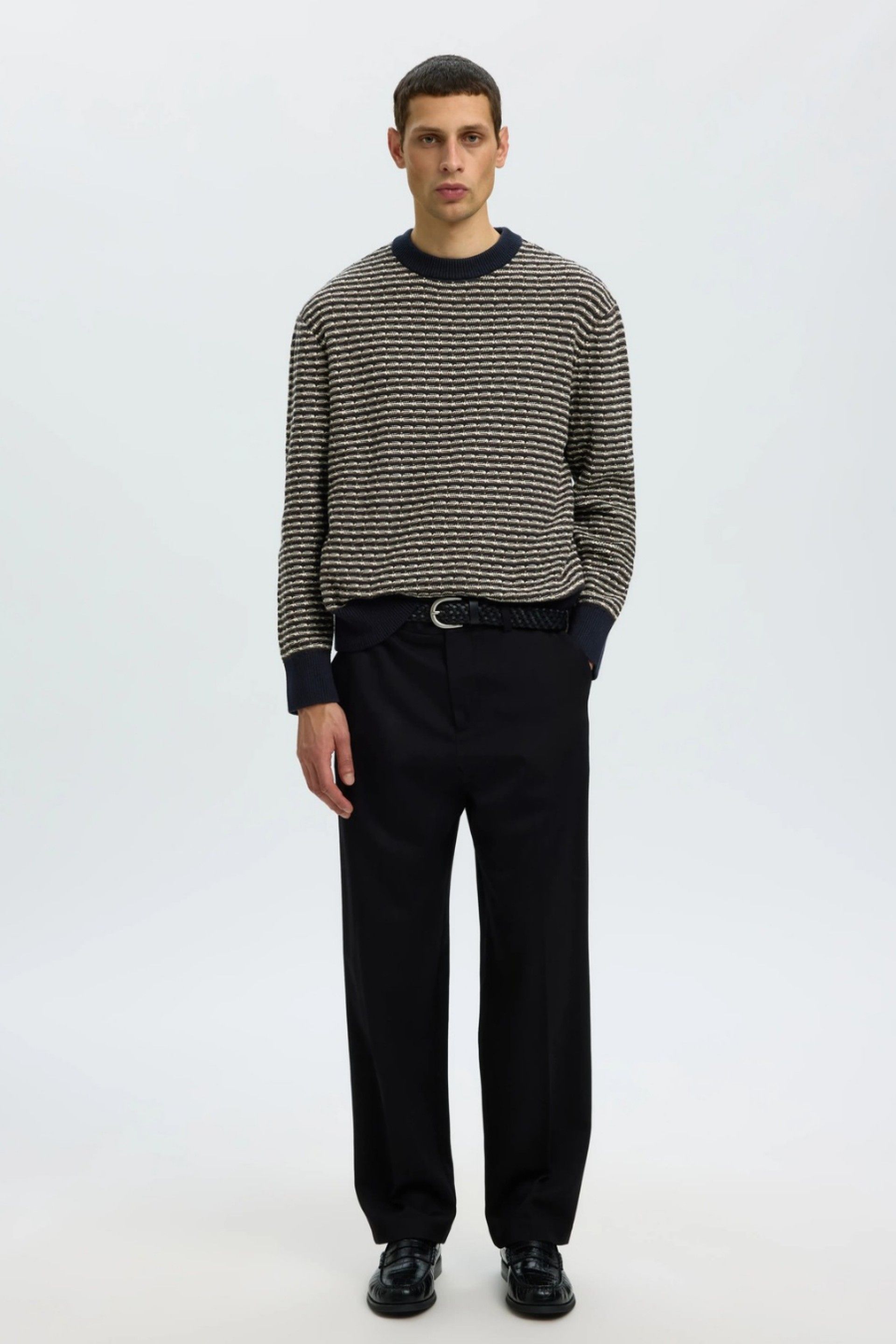 Selected Camisola Darrell de Malha Texturada de Homem