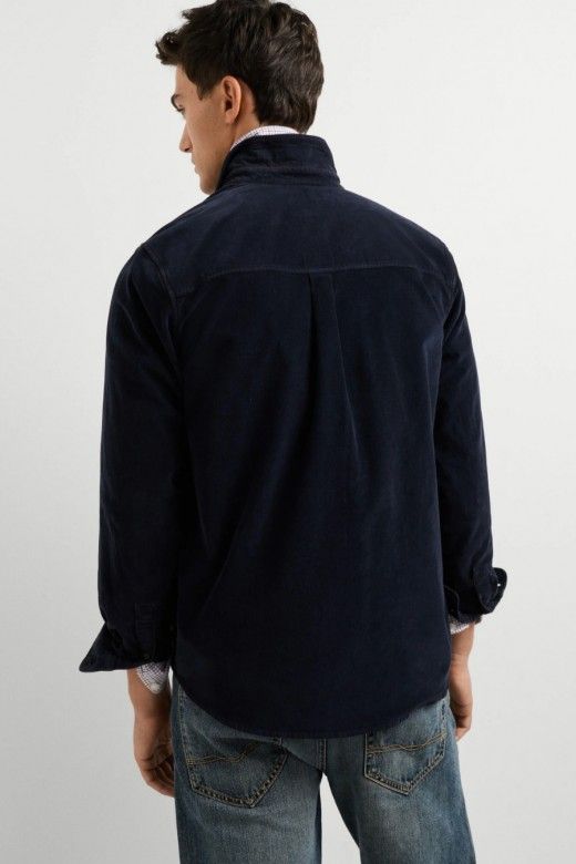Pepe Jeans Camisa de Bombazina de Corte Regular de Homem Pepe Jeans Camisa de Bombazina de Corte Regular de Homem