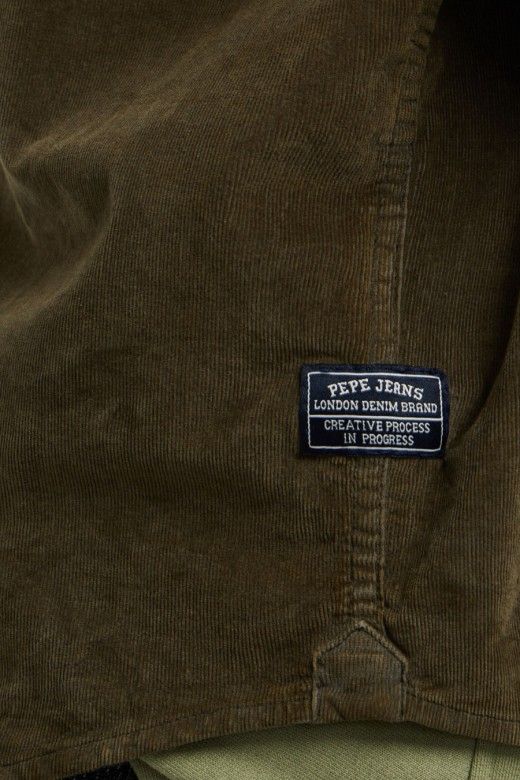 Pepe Jeans Camisa de Bombazina de Corte Regular de Homem Pepe Jeans Camisa de Bombazina de Corte Regular de Homem