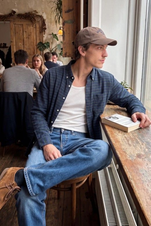Jack & Jones Camisa Stanley de Flanela aos Quadrados de Homem Jack & Jones Camisa Stanley de Flanela aos Quadrados de Homem