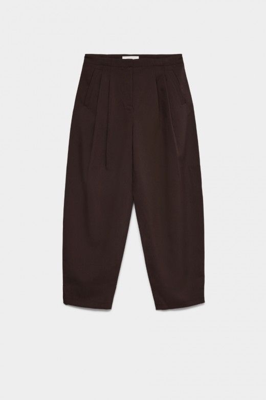 Vero Moda Calças Felu com Pregas de Mulher Vero Moda Calças Felu com Pregas de Mulher