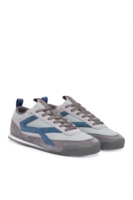 Calvin Klein Sapatilhas Low Pro Runner de Camur�a de Homem