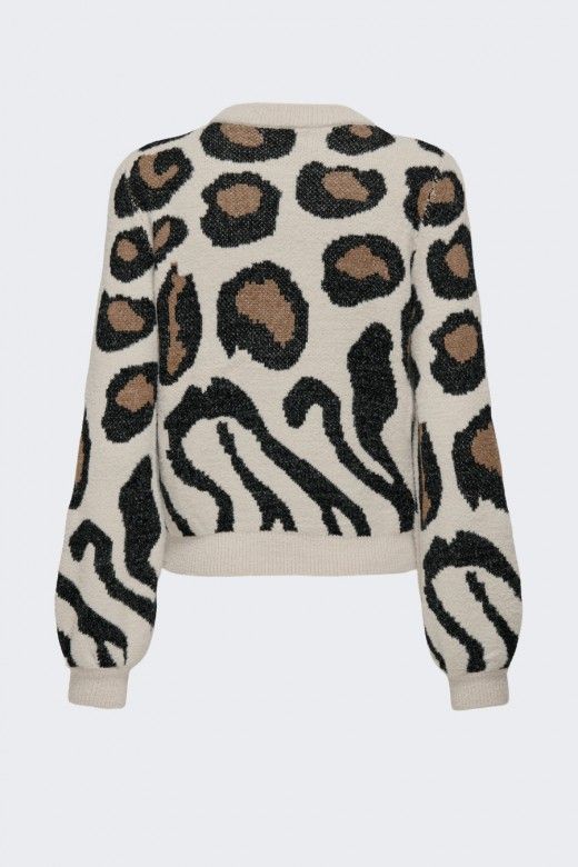JDY Camisola Lorraine com Padrão Animal de Mulher JDY Camisola Lorraine com Padrão Animal de Mulher