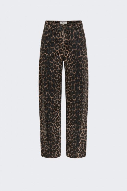 JDY Calças Bay com Padrão Leopardo de Mulher JDY Calças Bay com Padrão Leopardo de Mulher