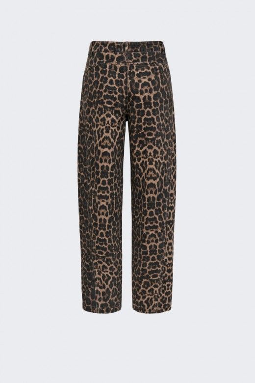 JDY Calças Bay com Padrão Leopardo de Mulher JDY Calças Bay com Padrão Leopardo de Mulher