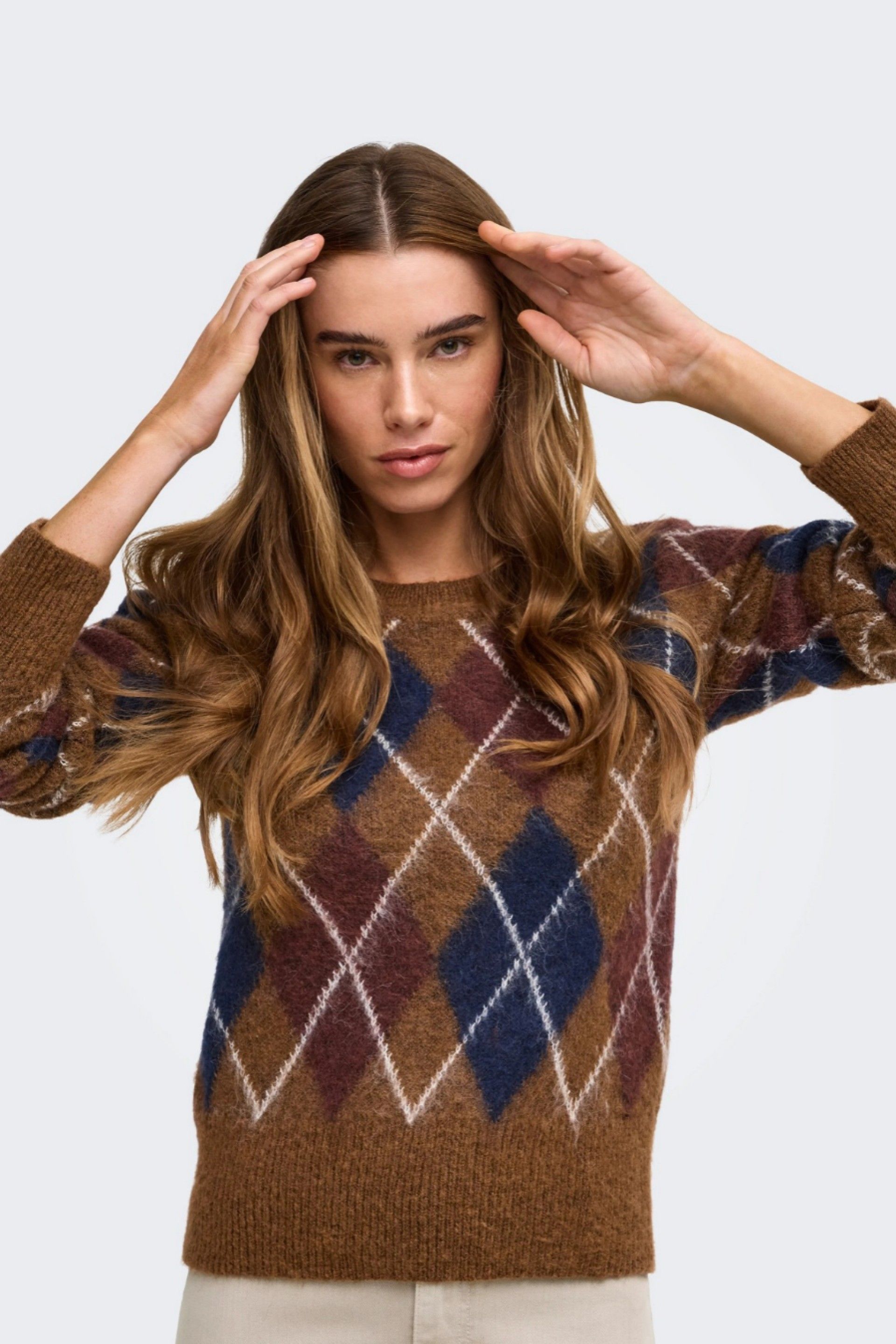 JDY Camisola Reese com Losangos de Mulher