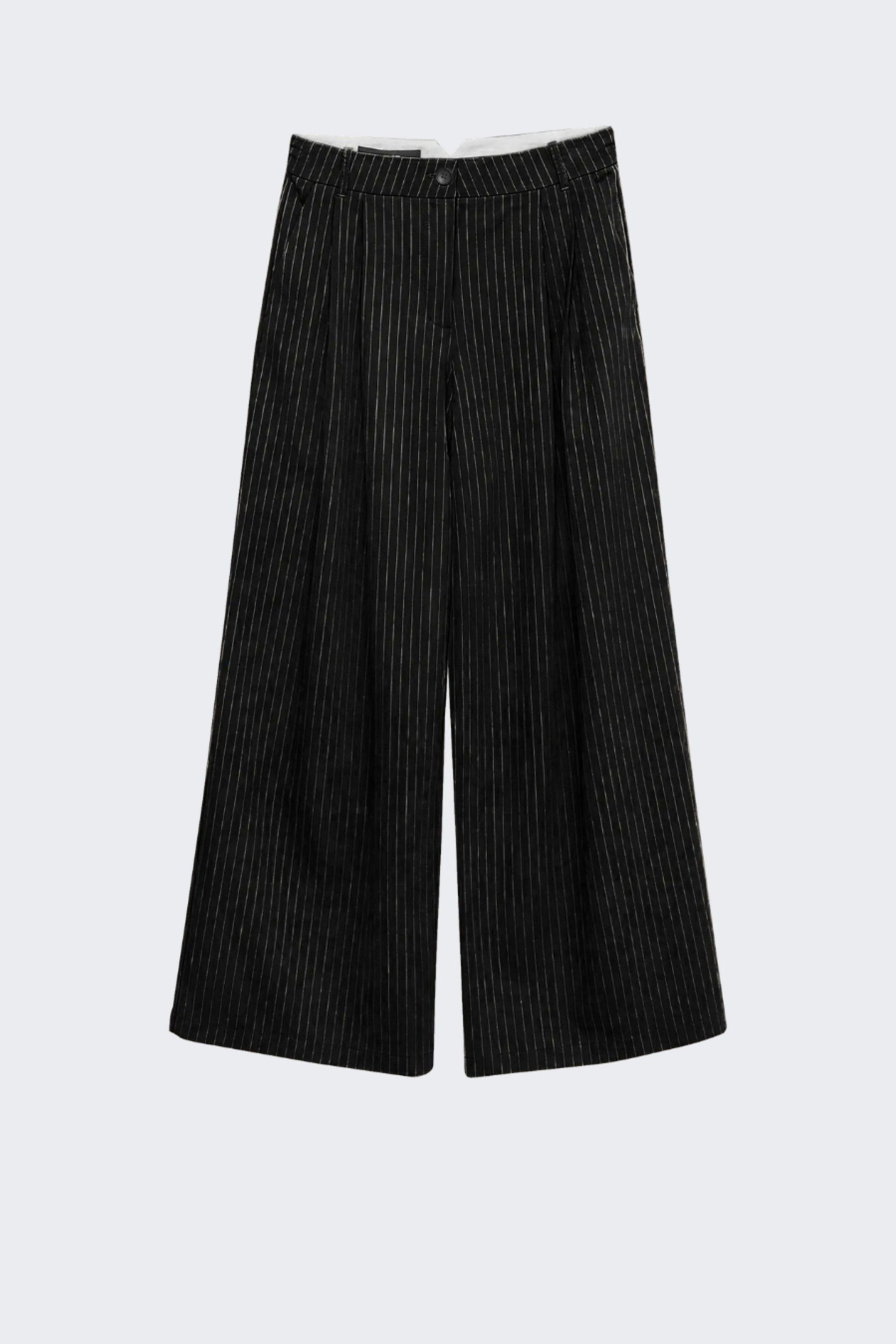 Vero Moda Calças Stella de Risca Fina de Mulher