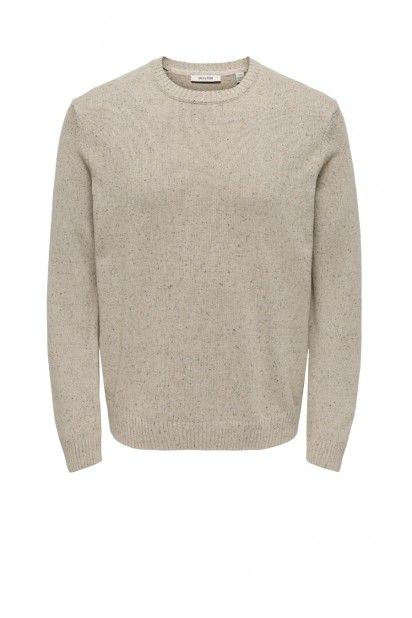 ONLY & SONS Camisola Michael de Malha Salpicada de Homem ONLY & SONS Camisola Michael de Malha Salpicada de Homem