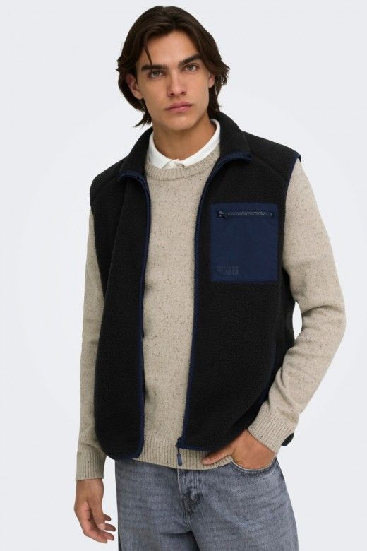 ONLY & SONS Camisola Michael de Malha Salpicada de Homem ONLY & SONS Camisola Michael de Malha Salpicada de Homem