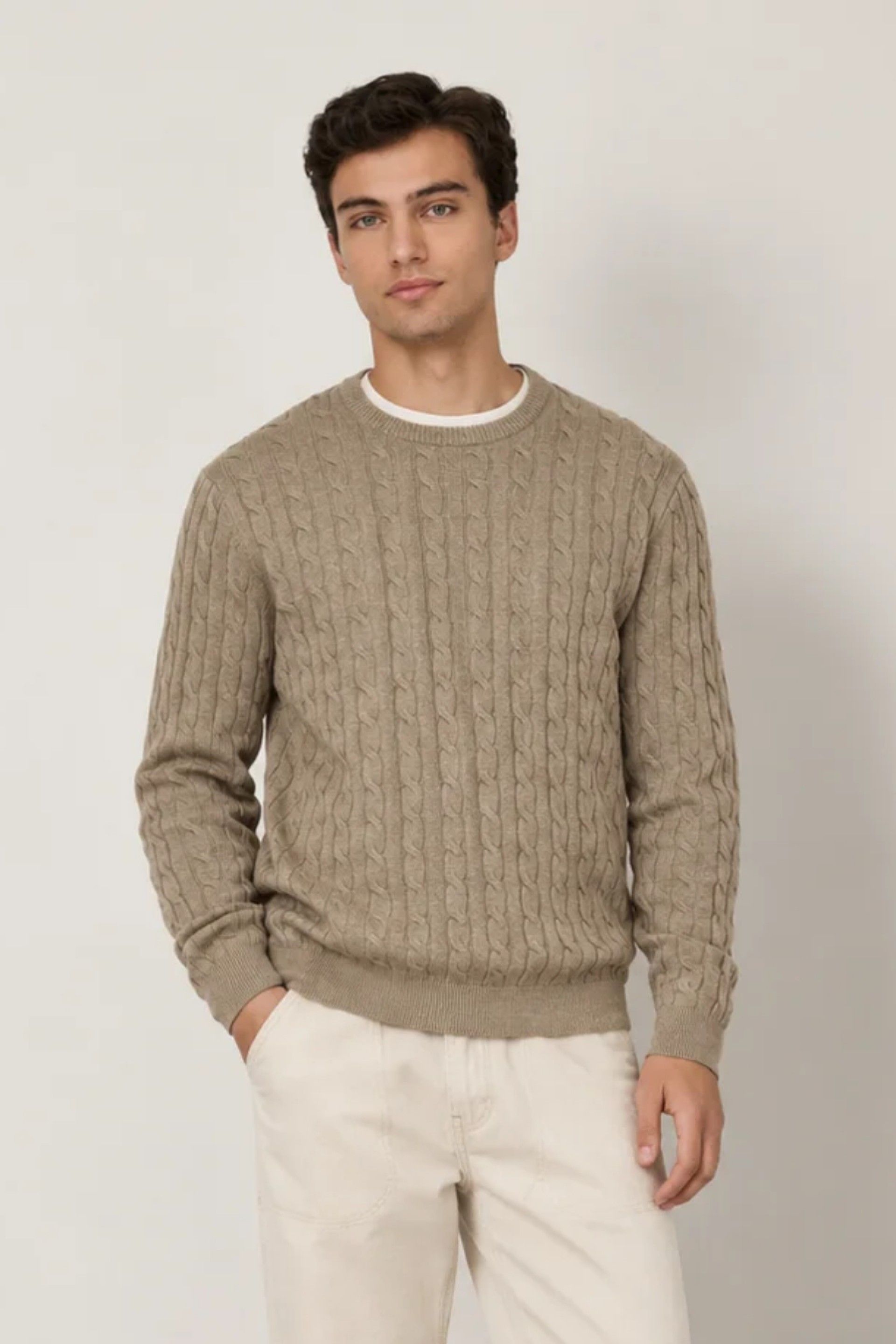 ONLY & SONS Camisola Loui de Malha com Tranças de Homem