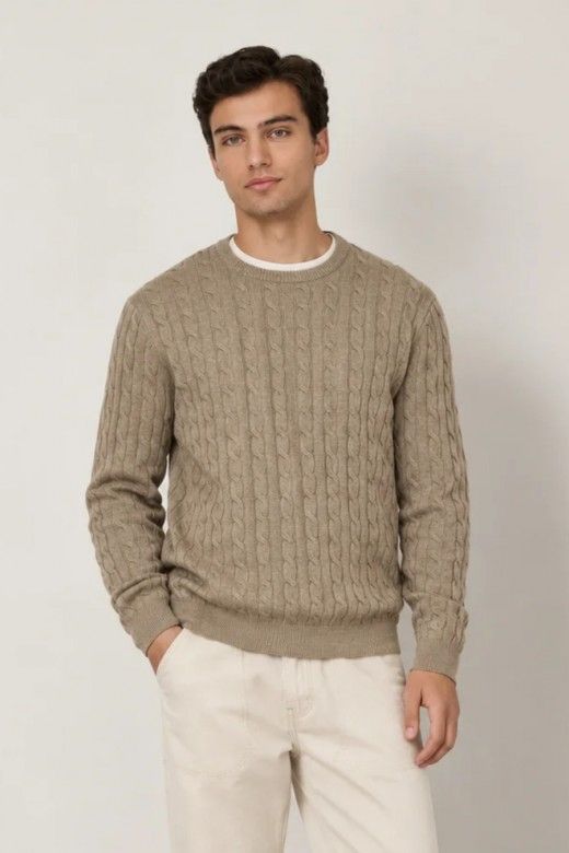 ONLY & SONS Camisola Loui de Malha com Tran�as de Homem