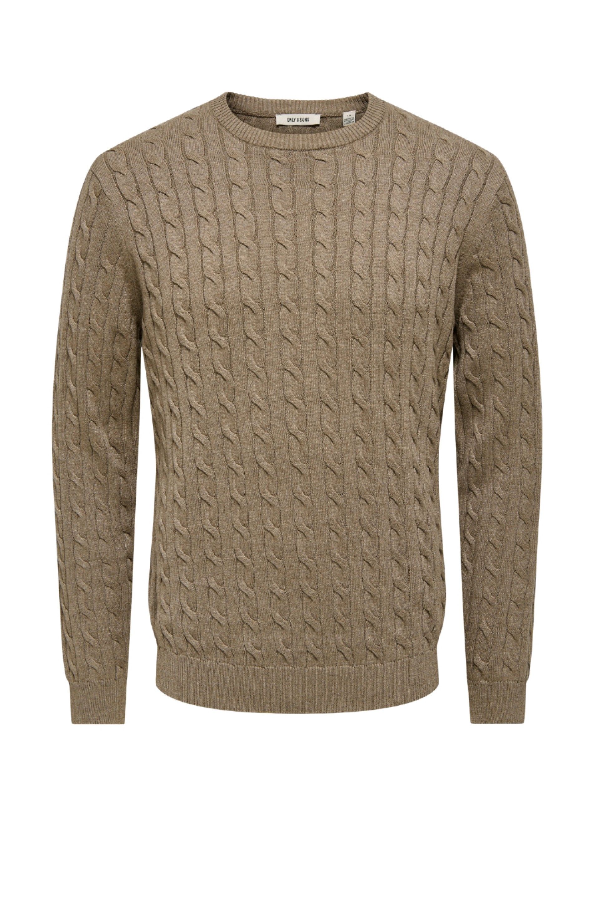ONLY & SONS Camisola Loui de Malha com Tranças de Homem