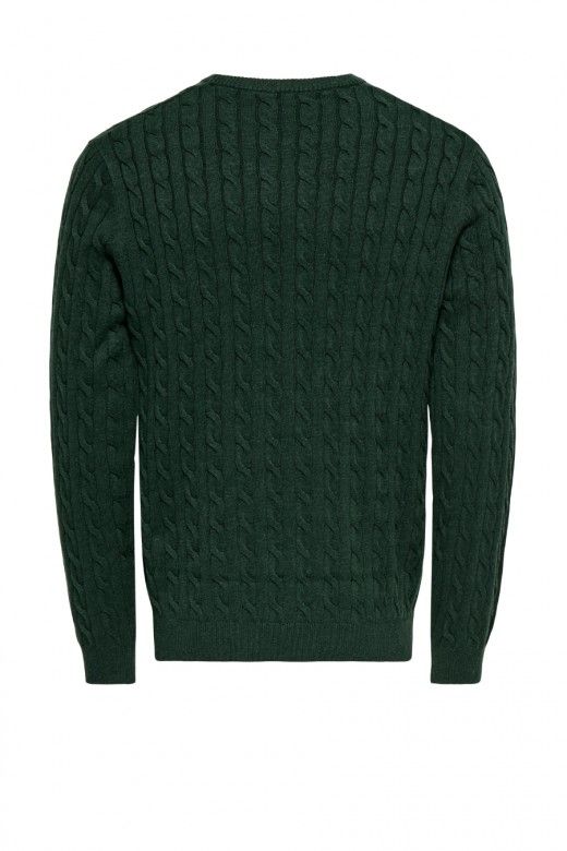 ONLY & SONS Camisola Loui de Malha com Tranças de Homem ONLY & SONS Camisola Loui de Malha com Tranças de Homem
