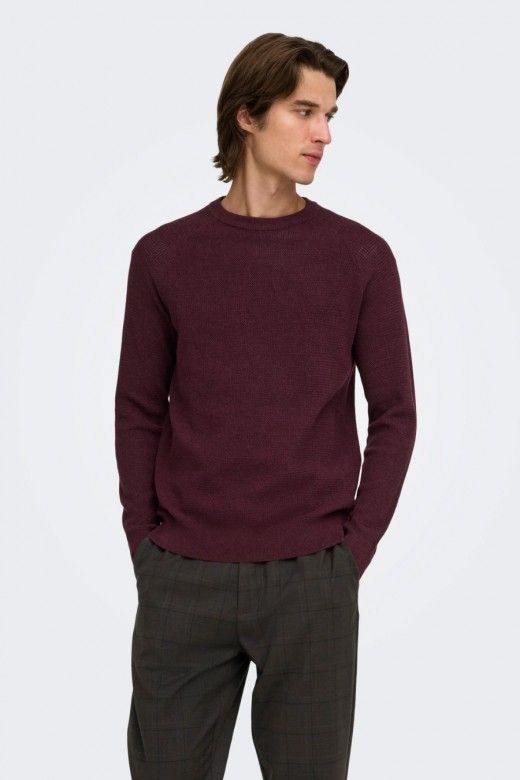 ONLY & SONS Camisola Hay de Malha Texturada de Homem ONLY & SONS Camisola Hay de Malha Texturada de Homem