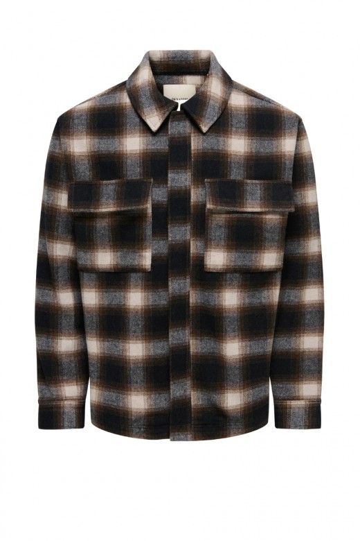 ONLY & SONS Sobrecamisa Paulo aos Quadrados de Homem ONLY & SONS Sobrecamisa Paulo aos Quadrados de Homem
