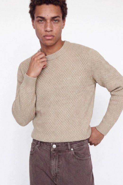 Jack & Jones Camisola Blake de Malha Texturada de Homem Jack & Jones Camisola Blake de Malha Texturada de Homem