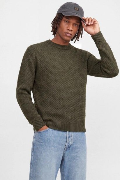 Jack & Jones Camisola Blake de Malha Texturada de Homem Jack & Jones Camisola Blake de Malha Texturada de Homem