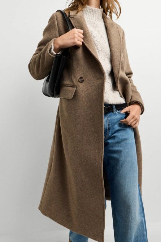 Pepe Jeans Casaco Lisa Comprido Cruzado de Mulher