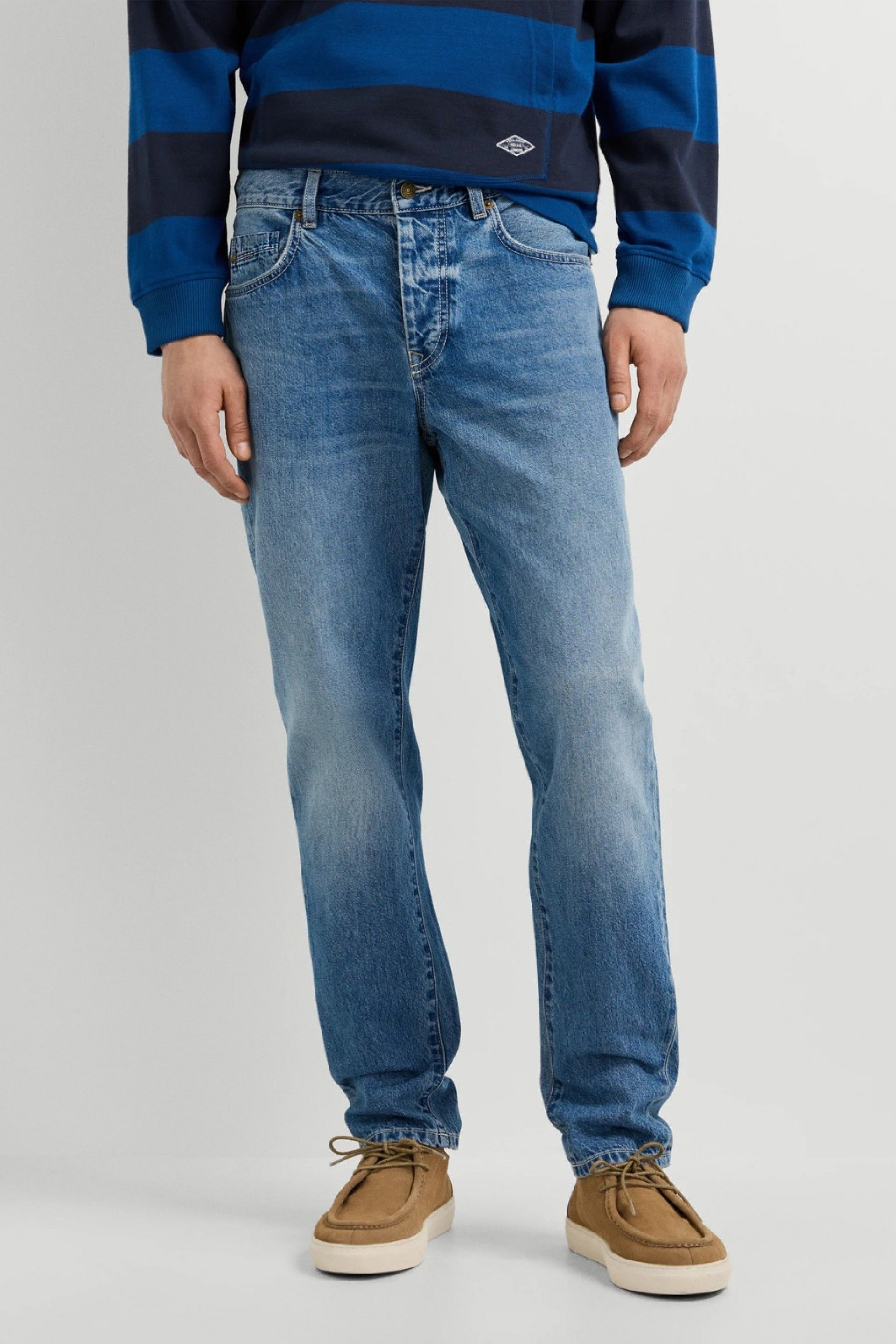 Pepe Jeans Calças de Ganga Camden de Corte Afunilado de Homem