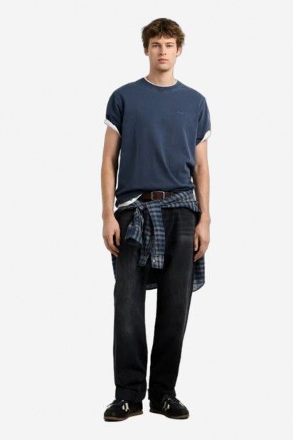 Pepe Jeans T-shirt Contrast Connor de Algod�o de Homem