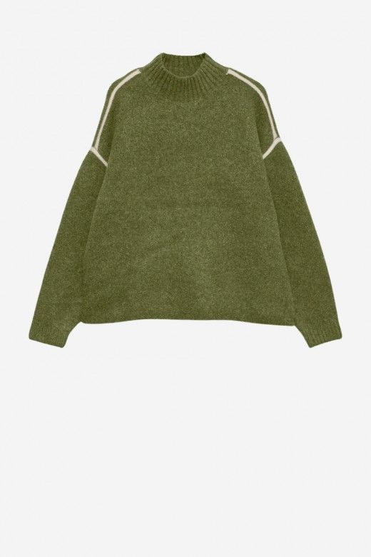 Vero Moda Camisola Boom de Gola Subida com Contrastes de Mulher