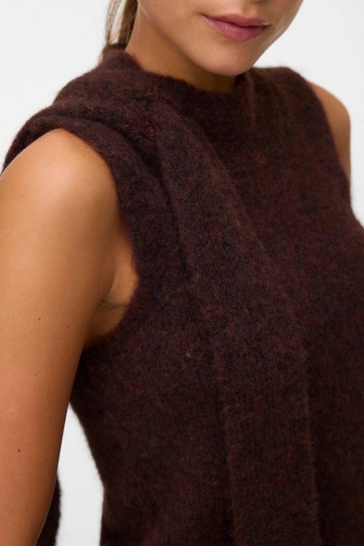 Vero Moda Camisola Venezia sem Mangas com Gola de La�o de Mulher