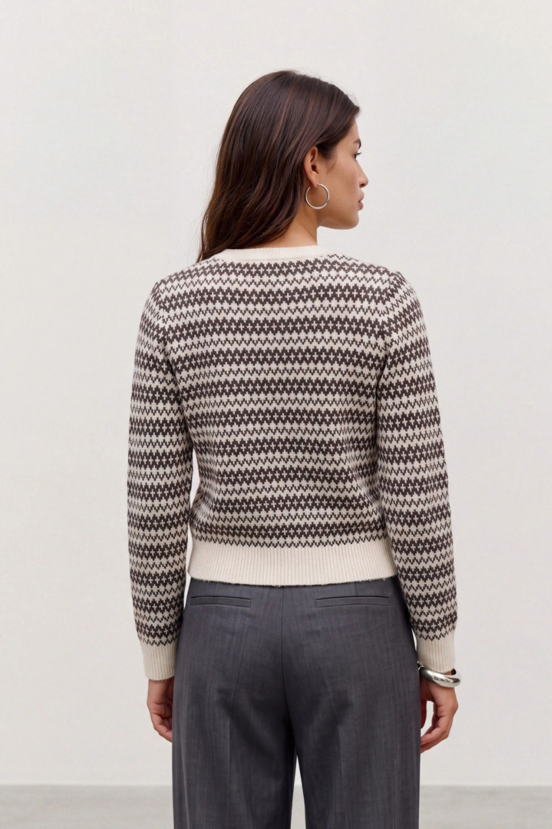 Vero Moda Casaco Birch de Malha com Padrão Geométrico de Mulher