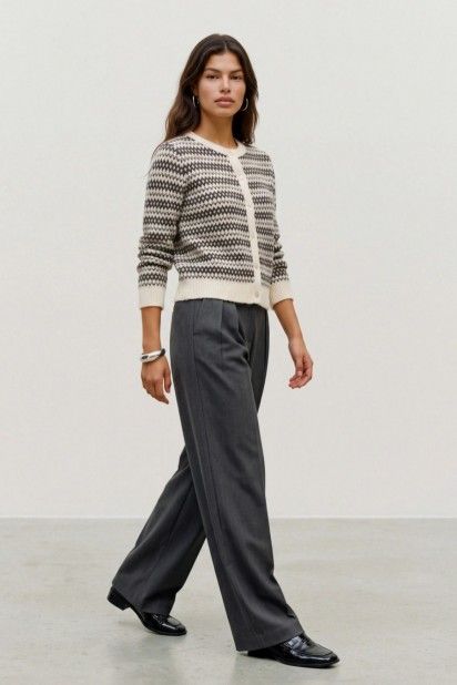 Vero Moda Casaco Birch de Malha com Padrão Geométrico de Mulher Vero Moda Casaco Birch de Malha com Padrão Geométrico de Mulher