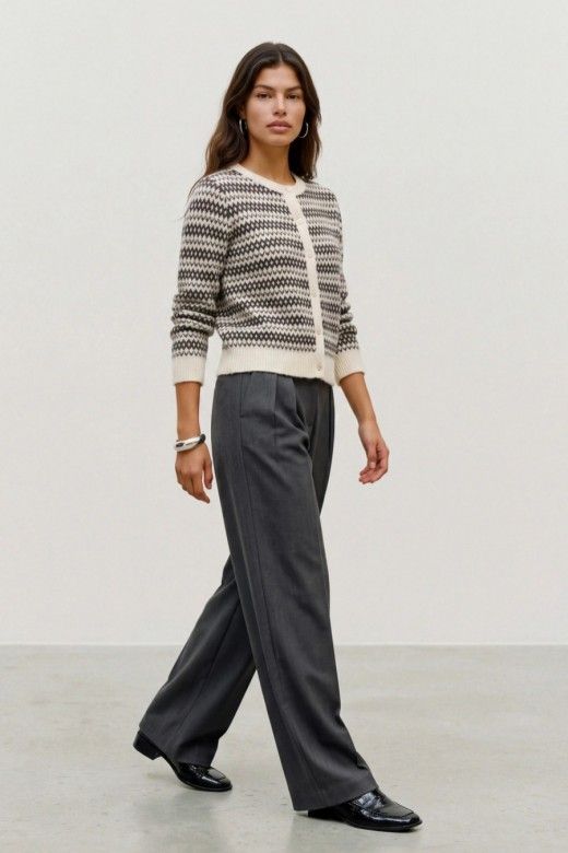 Vero Moda Casaco Birch de Malha com Padrão Geométrico de Mulher Vero Moda Casaco Birch de Malha com Padrão Geométrico de Mulher