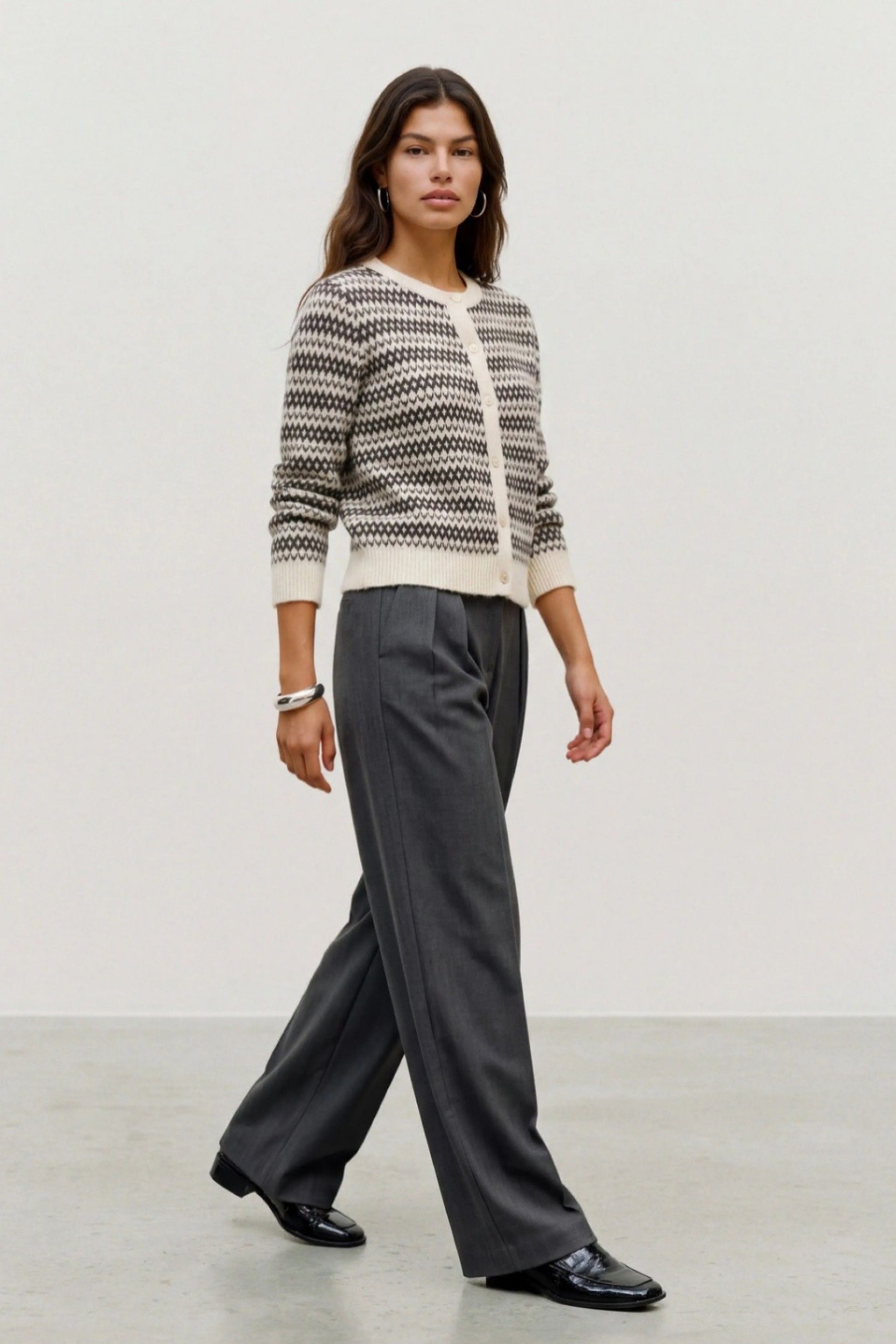Vero Moda Casaco Birch de Malha com Padrão Geométrico de Mulher
